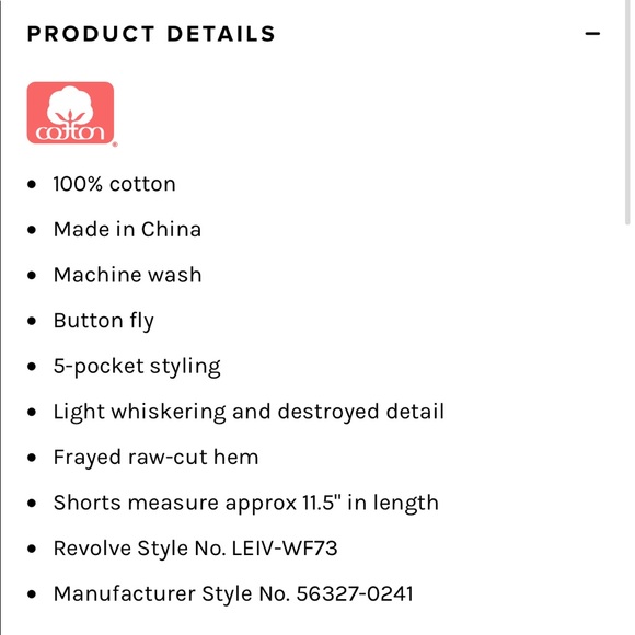 Levi’s Original Cut Off Short - Picture 11 of 11